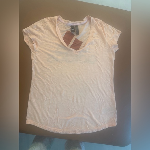 Adidas Logo Tee | Light Pink | US M | Worn Once - Picture 4 of 5
